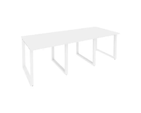 Стол переговорный (3 столешницы) на О-образном м/к 2340x980x750 Оникс / Onix images