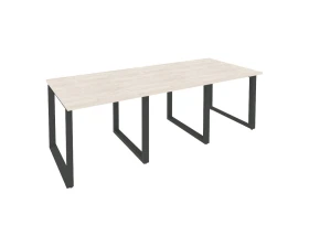 Стол переговорный (3 столешницы) на О-образном м/к 2340x980x750 Оникс / Onix images