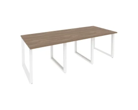 Стол переговорный (3 столешницы) на О-образном м/к 2340x980x750 Оникс / Onix images