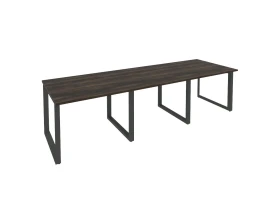 Стол переговорный (3 столешницы) на О-образном м/к 2940x980x750 Оникс / Onix images