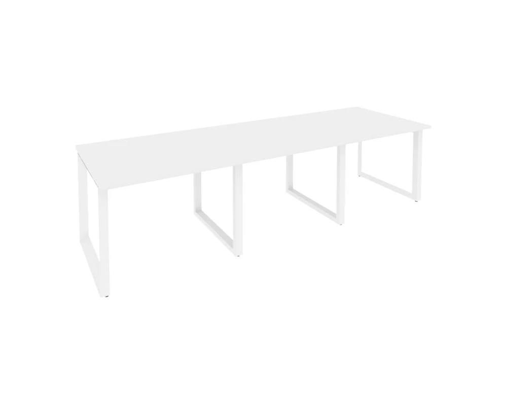 Стол переговорный (3 столешницы) на О-образном м/к 2940x980x750 Оникс / Onix