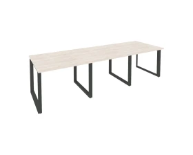 Стол переговорный (3 столешницы) на О-образном м/к 2940x980x750 Оникс / Onix images