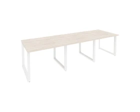 Стол переговорный (3 столешницы) на О-образном м/к 2940x980x750 Оникс / Onix images