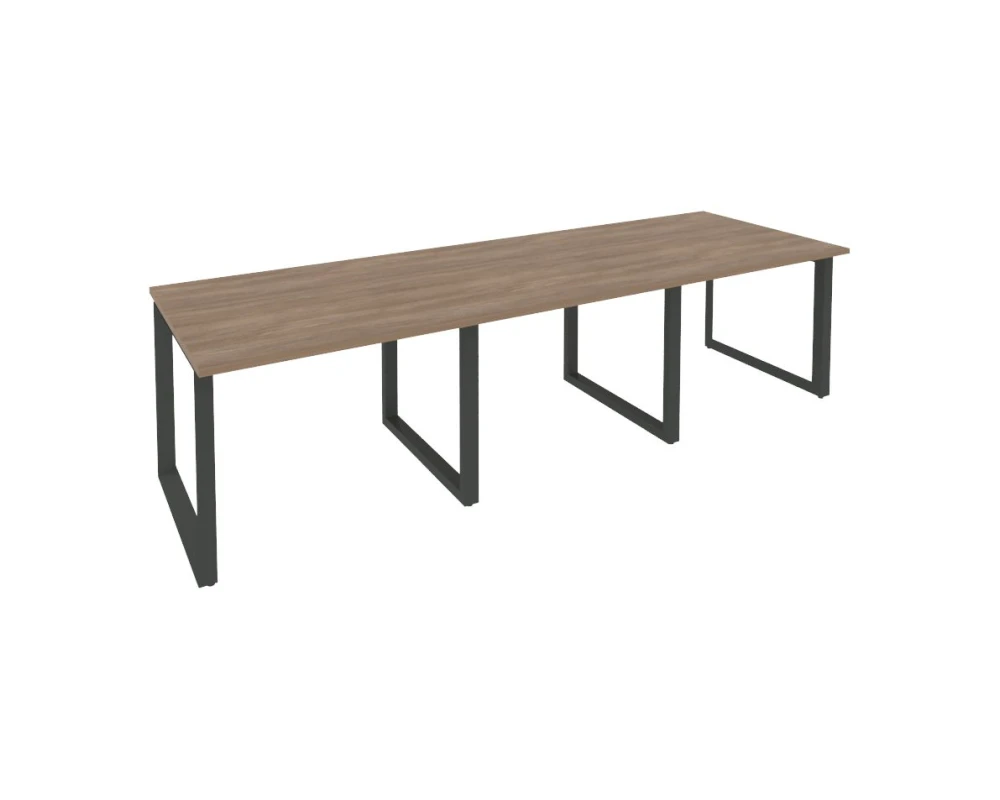 Стол переговорный (3 столешницы) на О-образном м/к 2940x980x750 Оникс / Onix