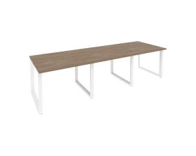 Стол переговорный (3 столешницы) на О-образном м/к 2940x980x750 Оникс / Onix images