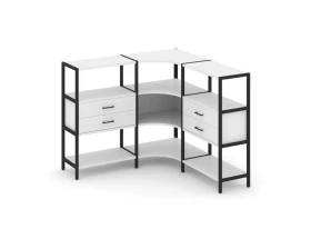 Трехсекционный угловой стеллаж трехярусный с ящиками 1590х1590х1246 Шелф Систем / Shelf System images