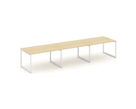 Стол переговорный на О-образном каркасе 40 мм с лючком 4410x980x750 Стайл Проджект / Style Project images