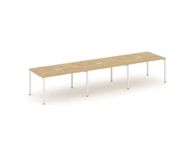 Стол переговорный на П-образном каркасе 40 мм с лючком 4410x980x750 Стайл Проджект / Style Project images