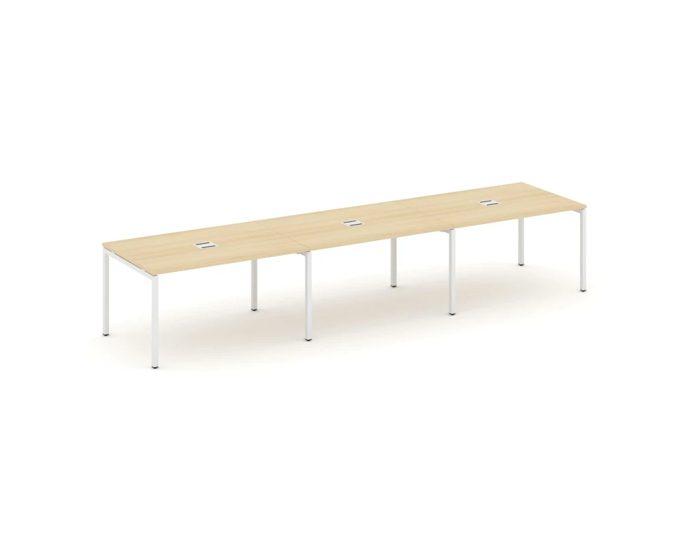 Стол переговорный на П-образном каркасе 40 мм с лючком 4410x980x750 Стайл Проджект / Style Project