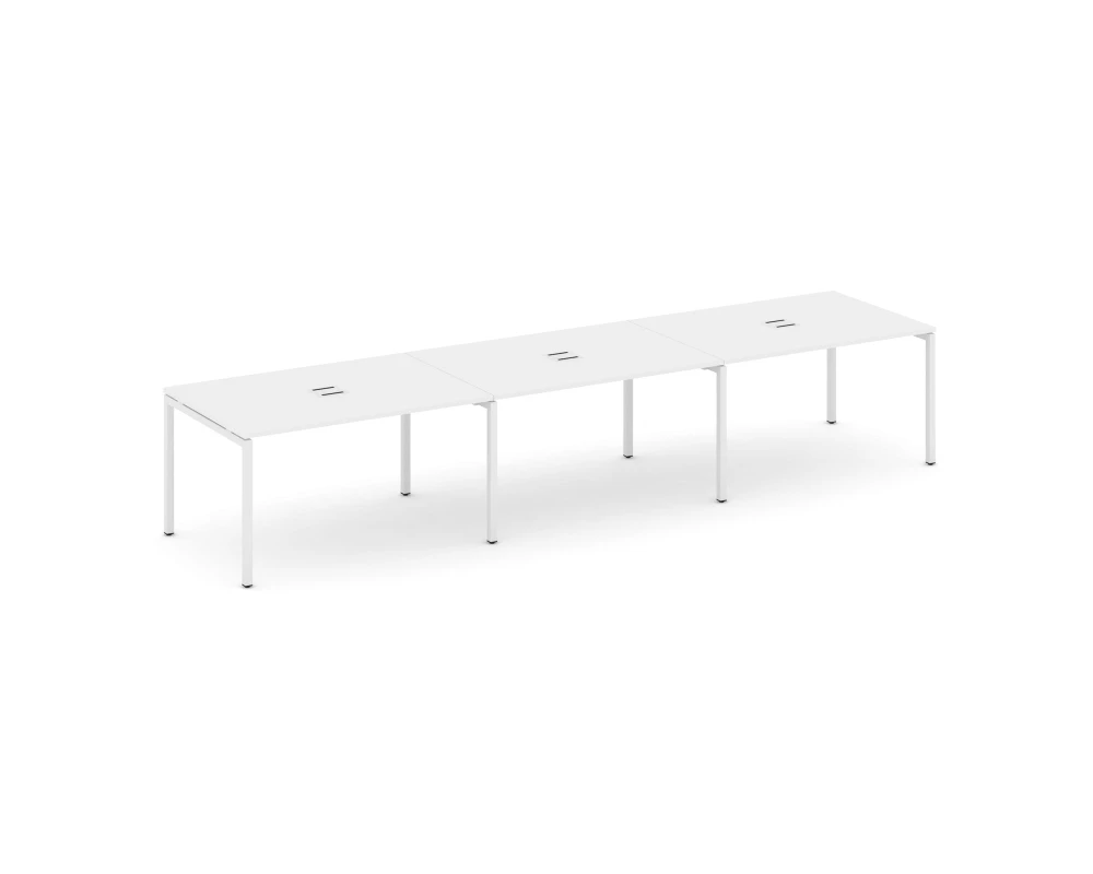 Стол переговорный на П-образном каркасе 40 мм с лючком 4410x980x750 Стайл Проджект / Style Project