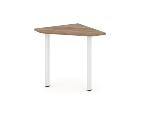 Угловой элемент перег. стола на П-образном каркасе 50 мм 600x600x750 Стайл Проджект / Style Project images