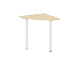 Угловой элемент перег. стола на П-образном каркасе 50 мм 600x600x750 Стайл Проджект / Style Project images