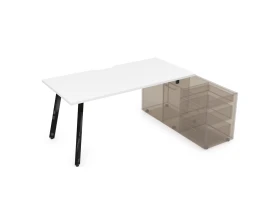 Стол с тумбой опорной, с вырезом (1800x800x750) АРРЕДО / ARREDO images