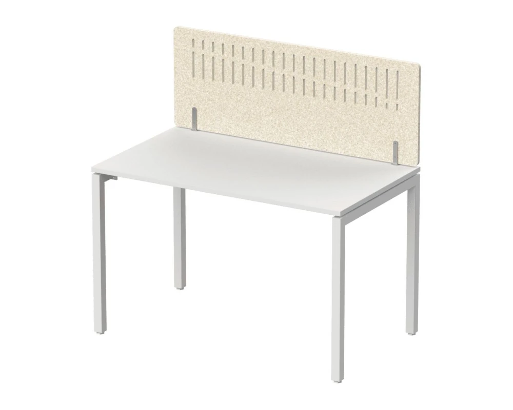 Экран фронтальный / боковой, с декором "Диаграмма роста", без фурнитуры 80х1,2х40 Forest Office Лебединый пух