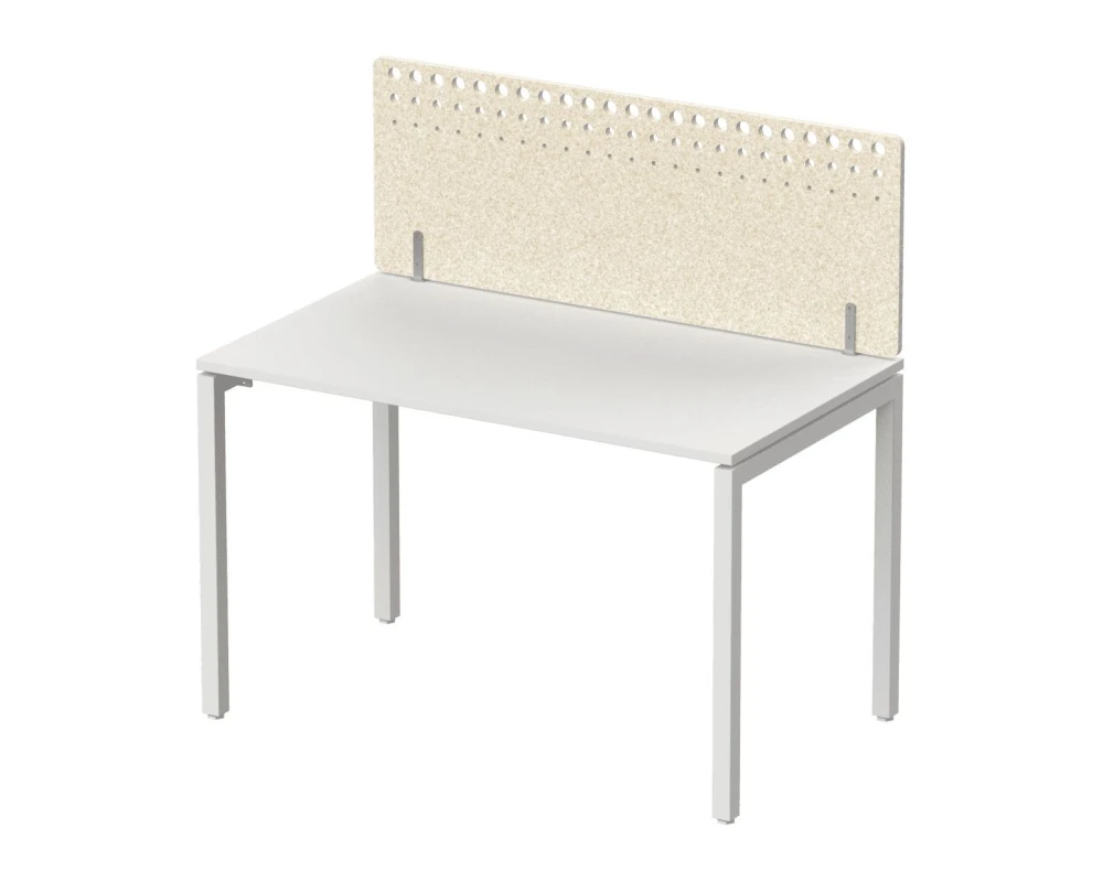 Экран фронтальный / боковой, с декором "Фритты", без фурнитуры 80х1,2х40 Forest Office Лебединый пух