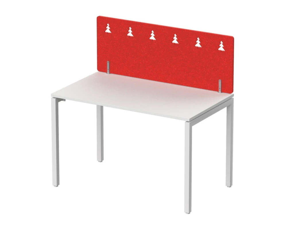 Экран фронтальный / боковой, с декором "Темный лес", без фурнитуры 60х1,2х40 Forest Office Алый коралл