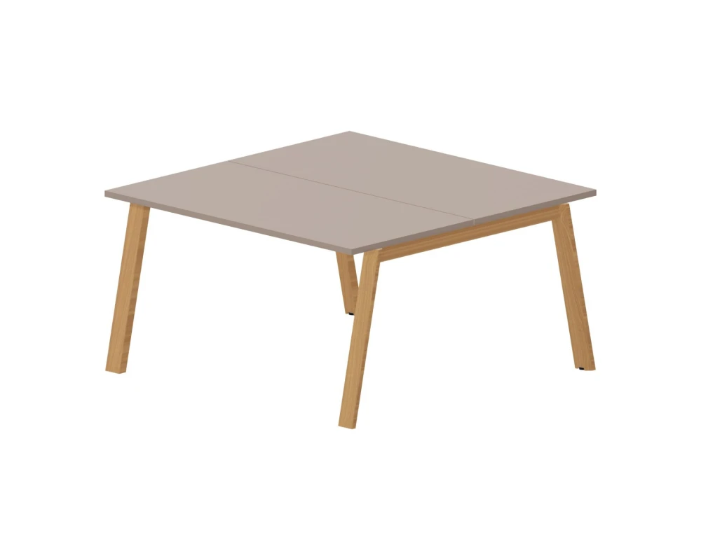 Стол bench отдельный 140х140х75 (без отверстий) Артвуд / Artwood Тортора/Бук