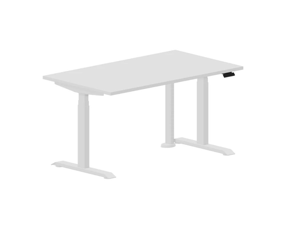 Стол регулируемой высоты 140х80х60,5-124,5 Мотум Плюс / Motum Plus Белый/Белый