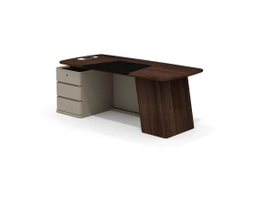 Стол руководителя с опорной тумбой левый AS-20L Астон / Aston (ms) images