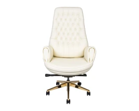 Кресло Norden Моцарт Натуральная кожа, Айвори images