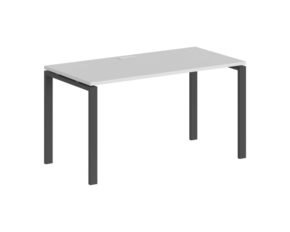 Стол 1200x600x750 профиль антрацит: 60x30 Сигма / Sigma Белый