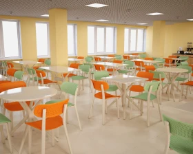 Пластиковый стул SHT-S85 бело-черный Пластик, Белый/Черный/Бежевый images