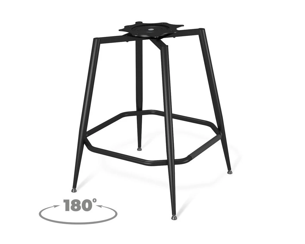 Стул барный SHT-ST19-SF2/S1480-VP Велюр, Туманная дымка/Черный муар