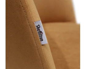 Стул барный SHT-ST35/S29P Велюр, Горчичный/Медный металлик images