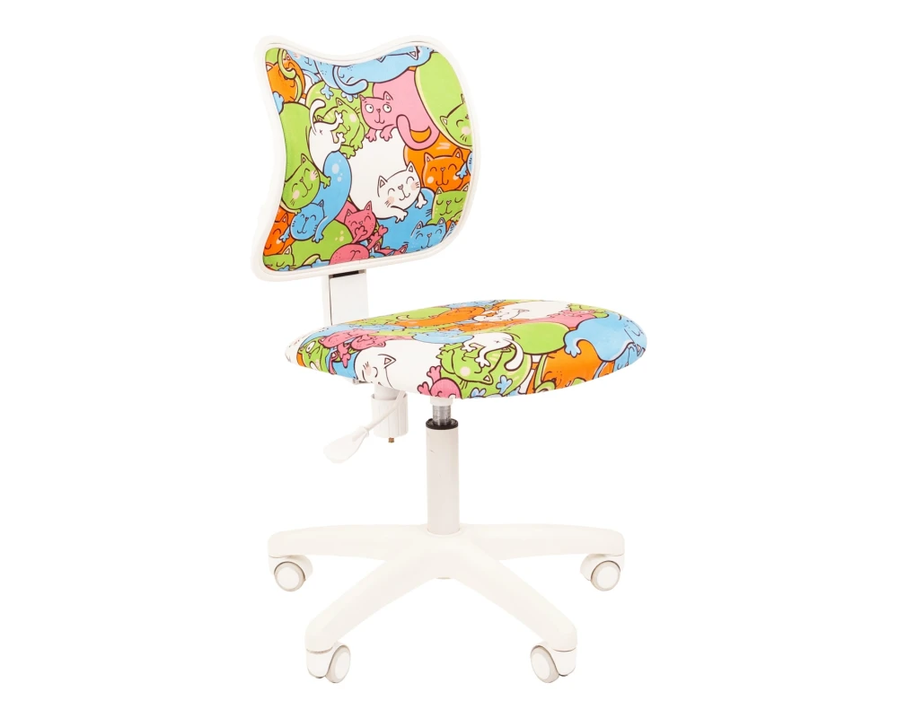 Кресло CHAIRMAN ТИН (Kids) 102 белый пластик (white)